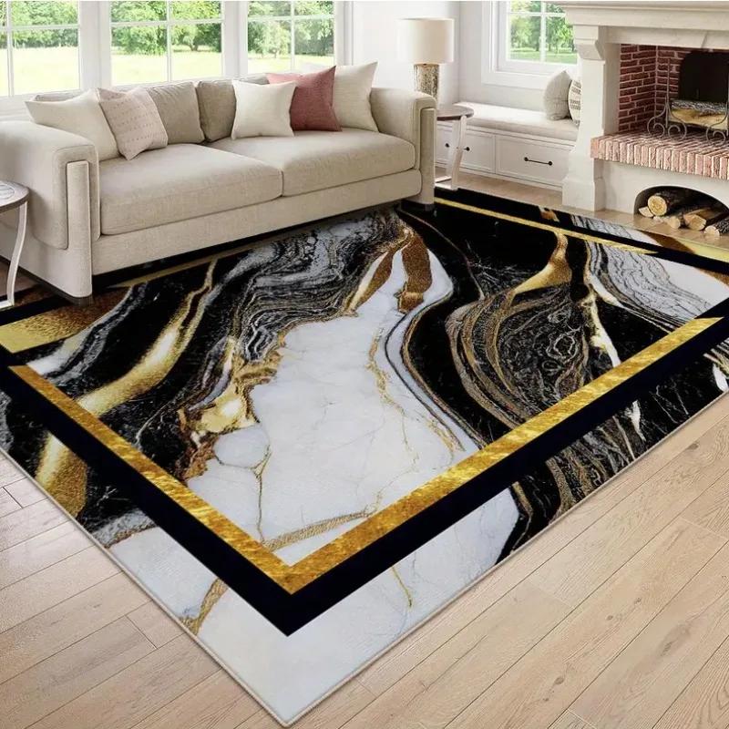 Grand tapis léger de luxe géométrique européen et, pour la maison, le canapé et la Table à thé, pour l'intérieur et l'extérieur, décoration de sol
