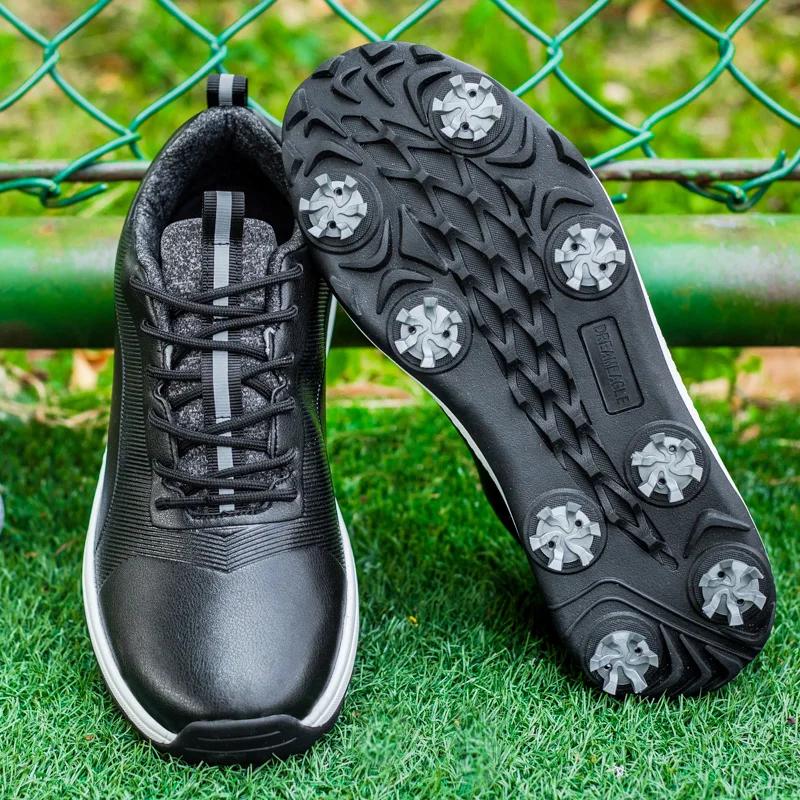 Chaussures de golf homme Lersure imperméables à pointes antidérapantes professionnelles