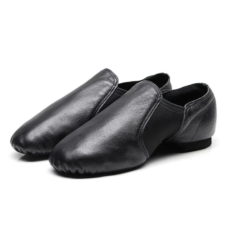 Chaussures de danse jazz en cuir véritable pour adultes