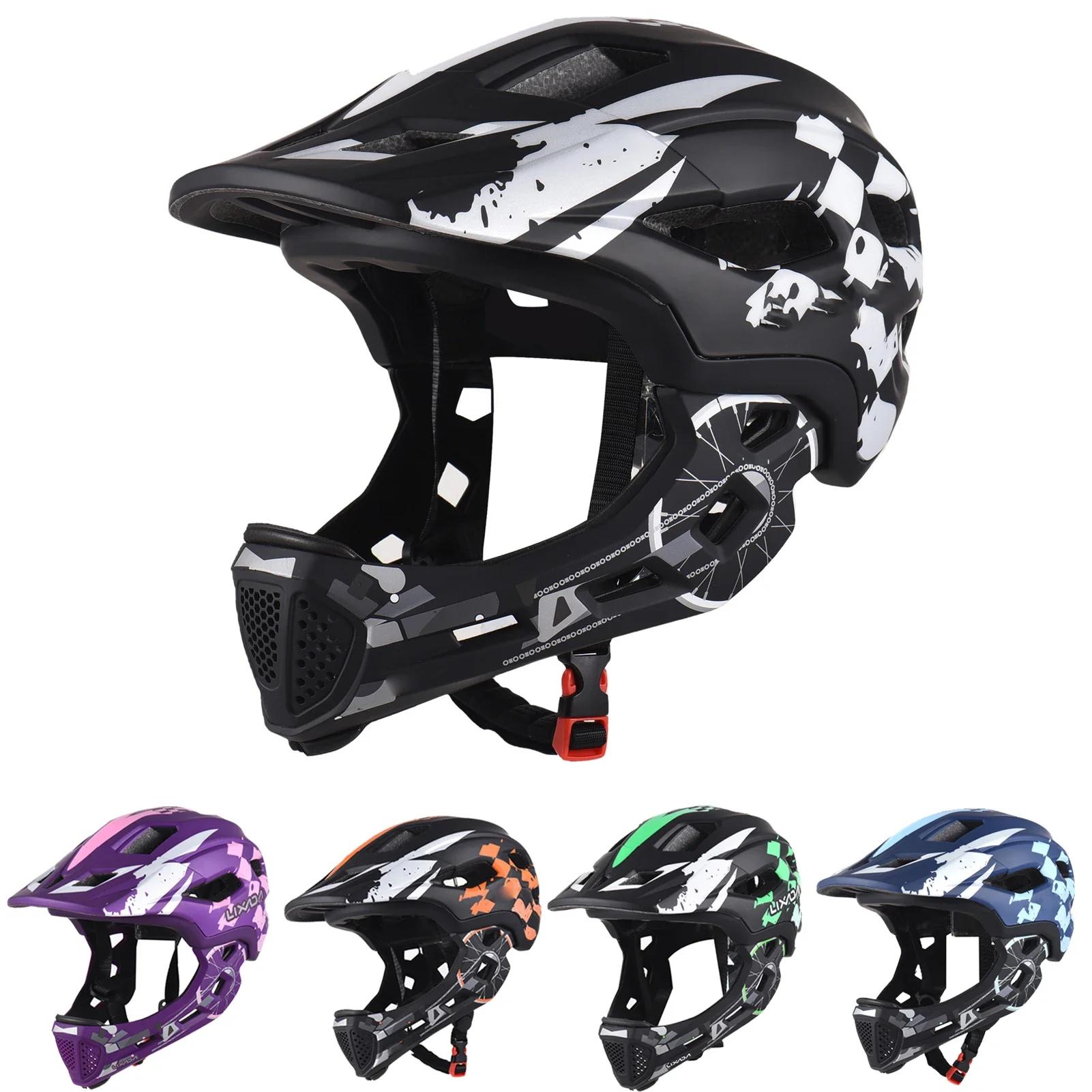 Casque de vélo pour enfants, léger, détachable, intégral, réglable de 54 à 56 cm, pour enfants de 5 à 9 ans