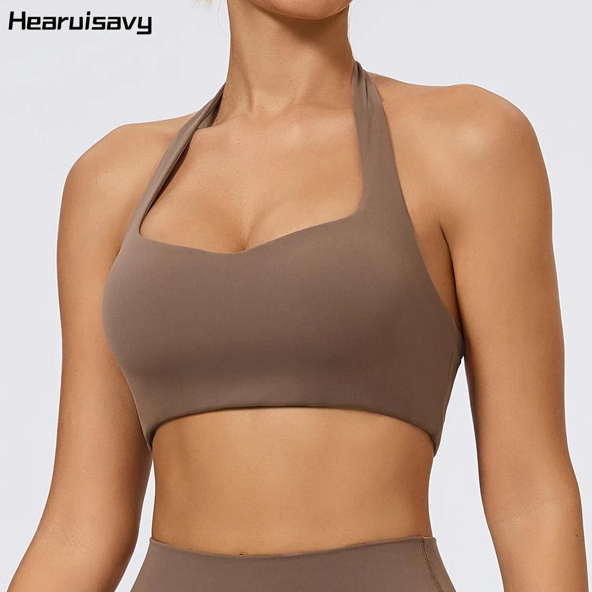 Hearuisavy Soutien-gorge de sport respirant pour femme