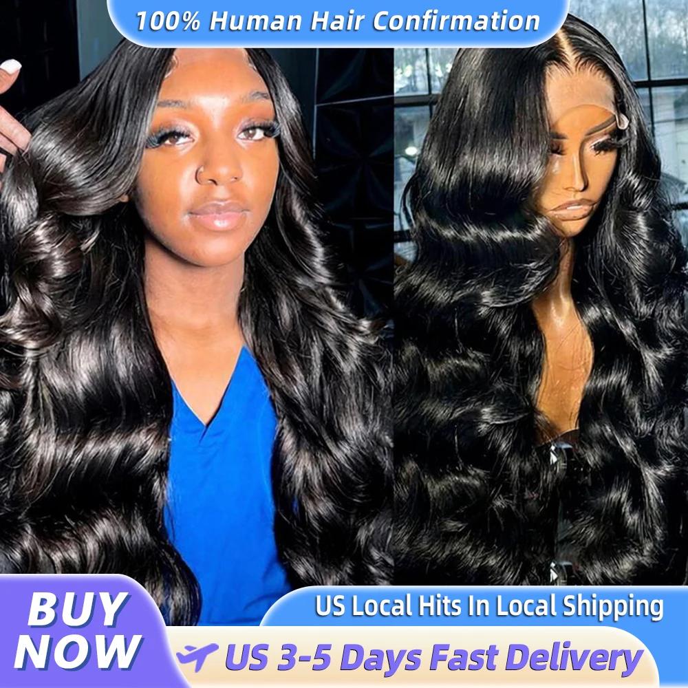 Perruques en cheveux humains ondulés de 30 à 40 pouces