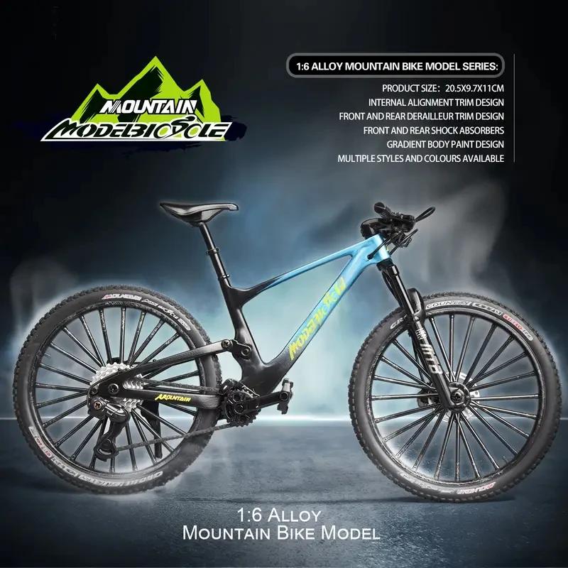 Modèle de vélo de montagne en métal Vintage, Mini jouet de bureau classique en alliage moulé sous pression, modèle de doigt, décoration de la maison