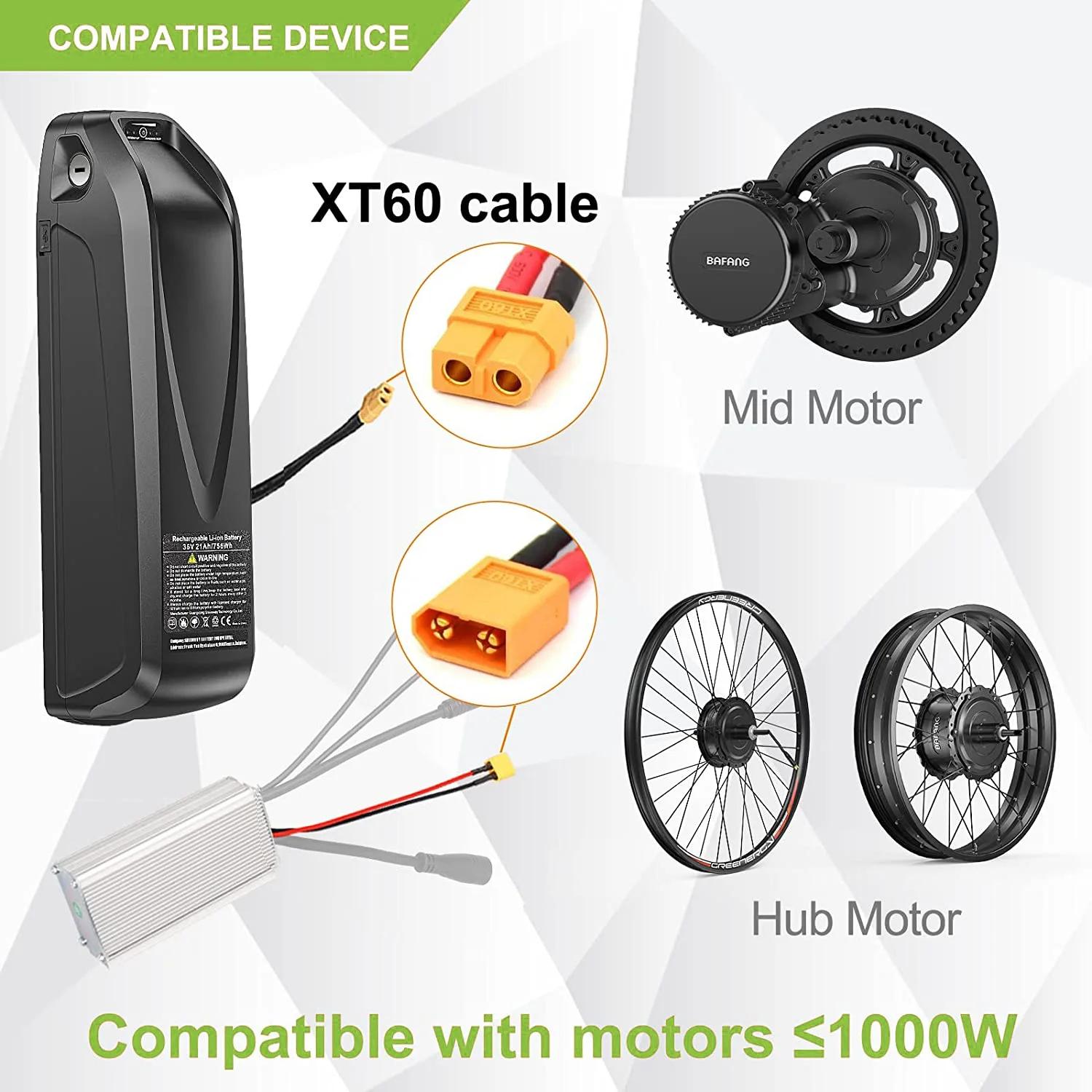 Batterie EBike 36V 48V 52V Hailong 30A BMS