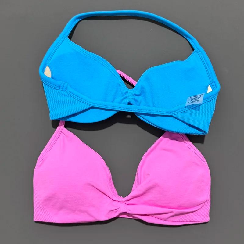 HISTELLO Soutien-gorge de sport à bretelles fines pour femme