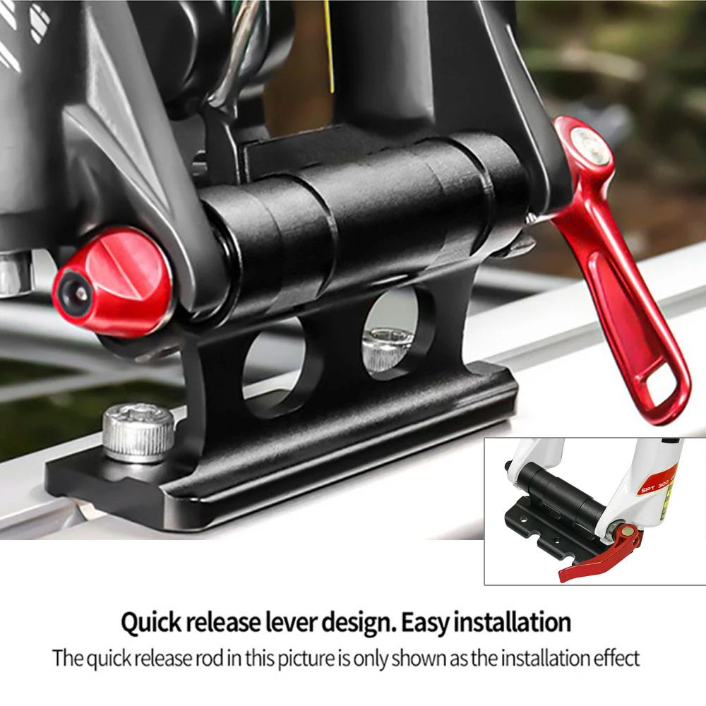 Support de montage de fourche de vélo support de vélo à dégagement rapide support fixe de roue arrière de vélo pour transport de voiture occasionnels usage randonnée voyage