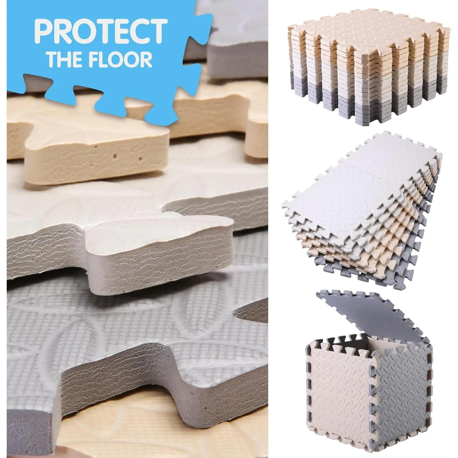 Tapis rampant pour bébé, 8/16/20 pièces, tapis de jeu antidérapant, tapis d'activité physique pour enfants, adapté à la chambre à coucher, au Garage et à une utilisation en extérieur