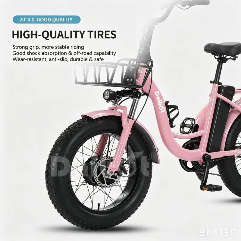 ElmainCargo-Tricycle électrique tout-terrain à 3 roues pour adultes