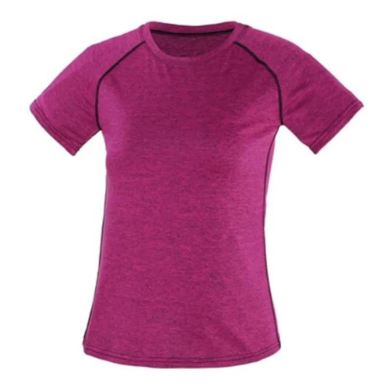T-shirt de yoga à séchage rapide pour femmes, vêtements de fitness, t-shirts de gym, entraînement, course à pied, sport, haute qualité