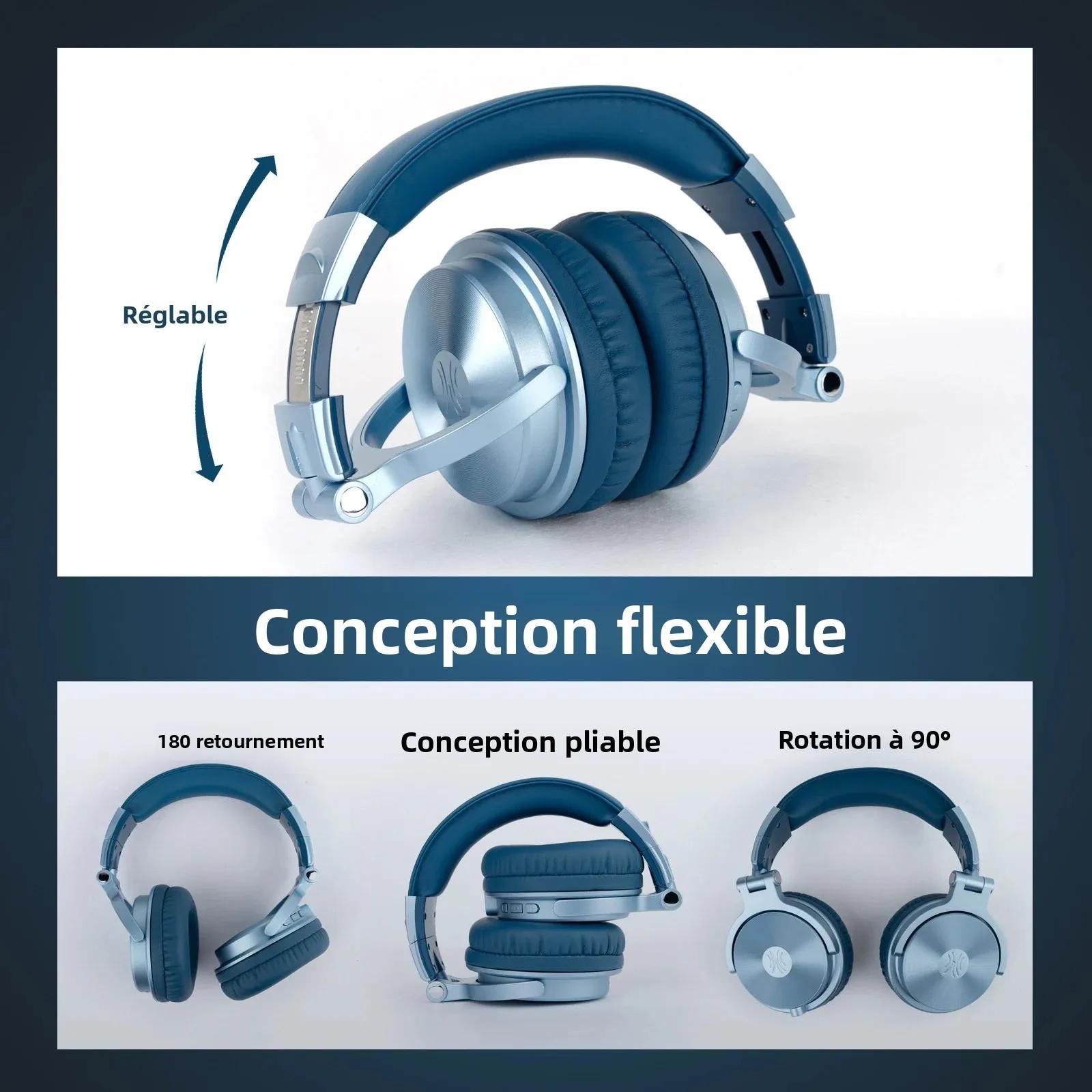 Oneodio Pro C casque sans fil Bluetooth 5.2 sur l'oreille avec Microphone Audio haute résolution