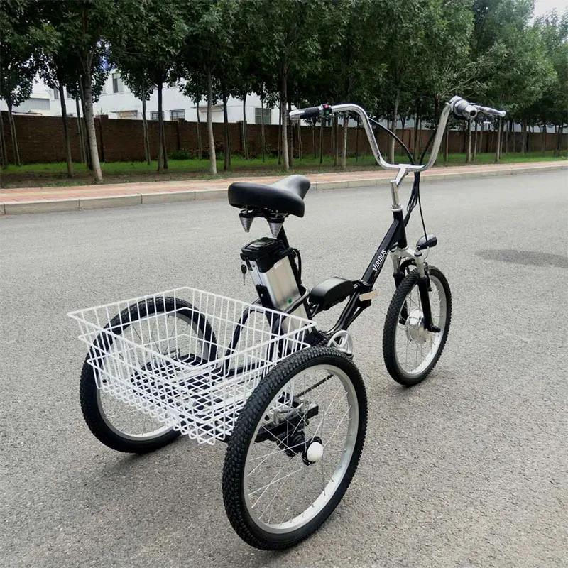 Vélo électrique pliable pour adultes de 20 pouces à 3 roues