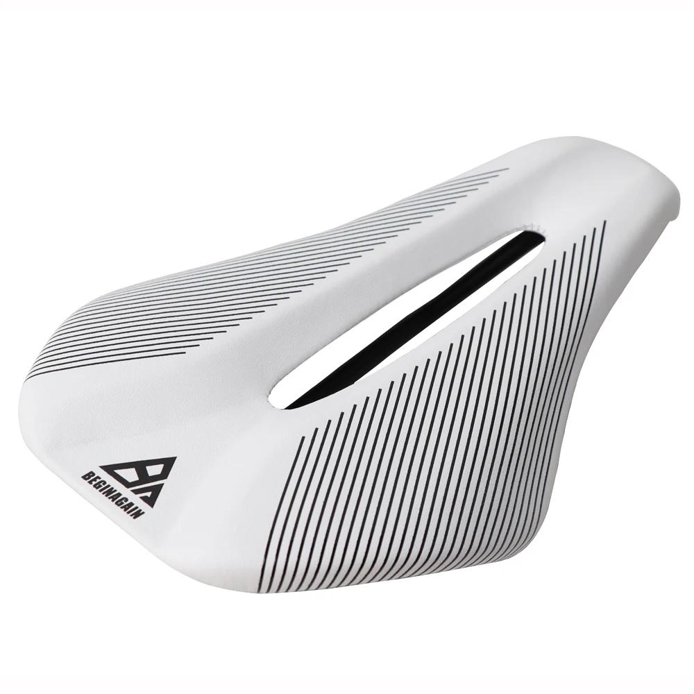 Selle de vélo pour femmes, large selle de vélo de route creuse et respirante pour le cyclisme, siège de course, coussin de sport de montagne