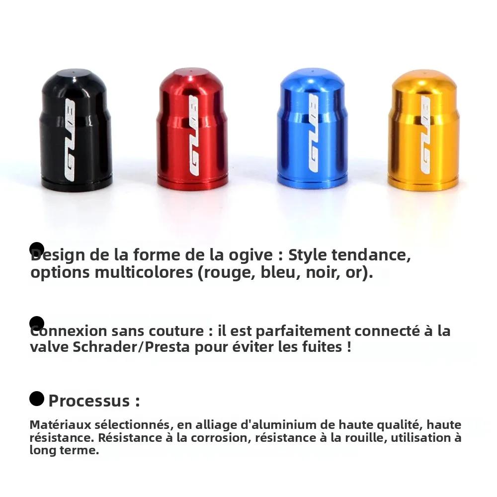 Capuchons de valve de pneu de vélo en aluminium