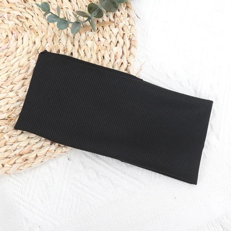 Bandes de cheveux élastiques de couleur unie pour femmes et hommes, bandeau de course, Fitness, sport, Yoga, accessoires de bandeau pour filles
