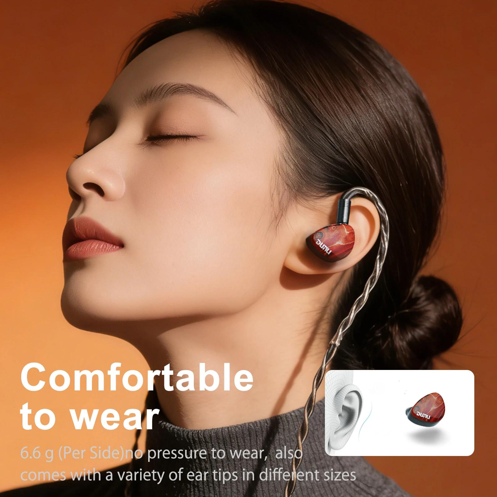 HiFiGo DUNU x Gizaudio DaVinci 2DD + 4BA écouteurs intra-auriculaires hybrides avec câble de fiches de terminaison échan