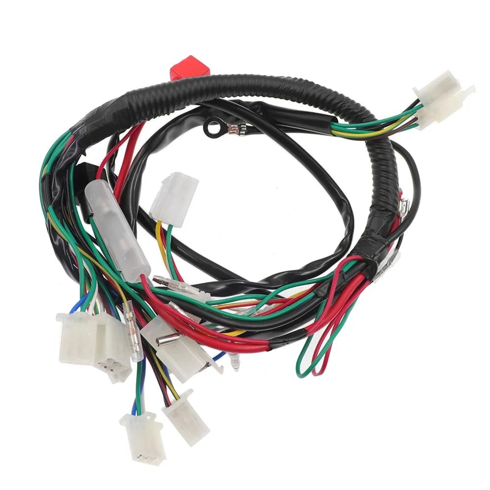 Kit de câblage électrique complet pour moto 4 temps 50 70cc 90cc 110cc 125cc, Motocross ATV Quad Pit Dirt Bike Buggy Go Kart