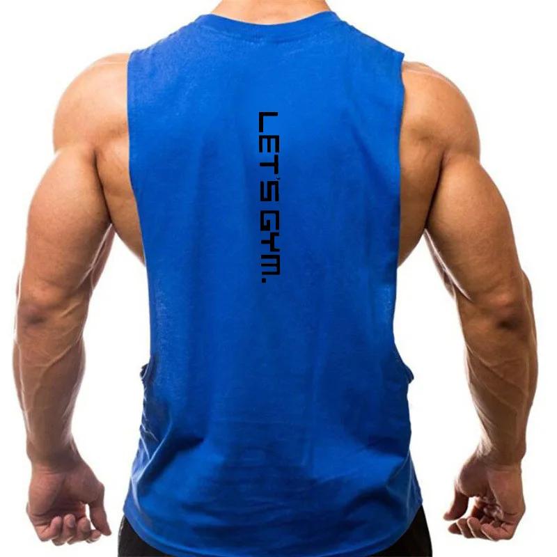 Just Gym Fitness Économie pour hommes, Côtés coupés, Trous tombants, Musculation, Précieux, Entraînement en Y, Marque