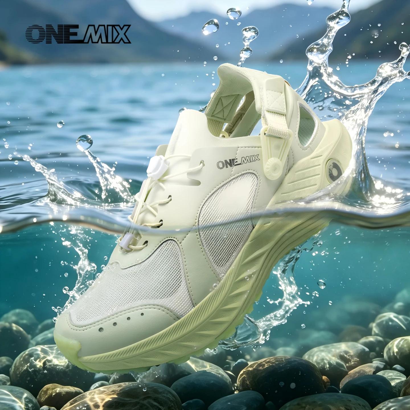 Chaussures légères ONEMIX pour femmes - Respirantes imperméables amorti été automne plein air