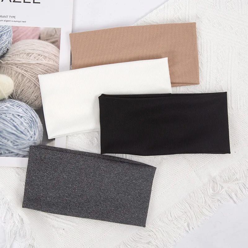 Bandes de cheveux élastiques de couleur unie pour femmes et hommes, bandeau de course, Fitness, sport, Yoga, accessoires de bandeau pour filles