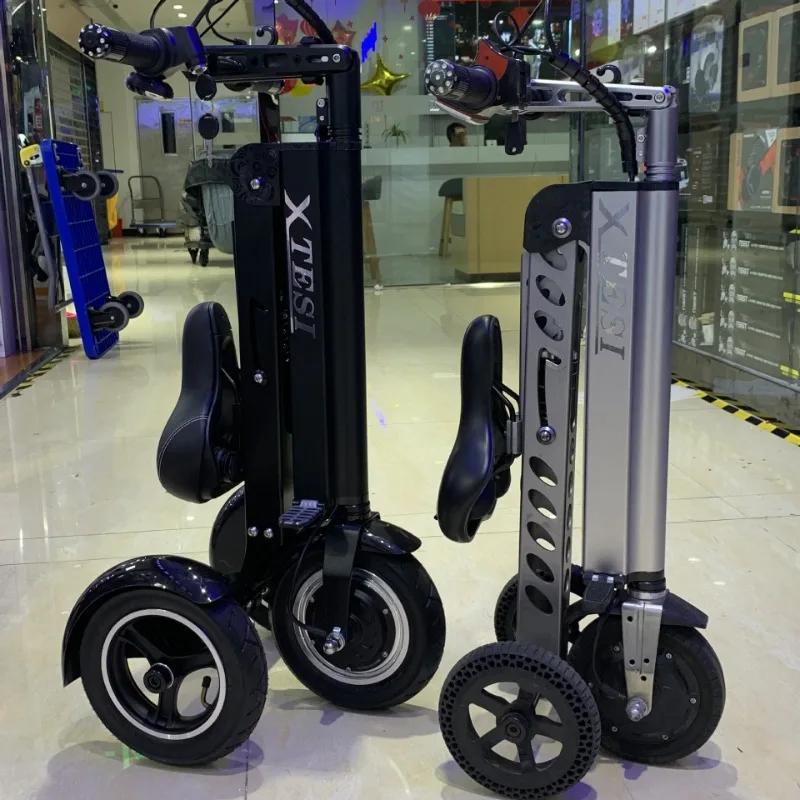 Nouveau Mini petit Tricycle électrique pliable Portable personnes âgées équitation trajet Scooter