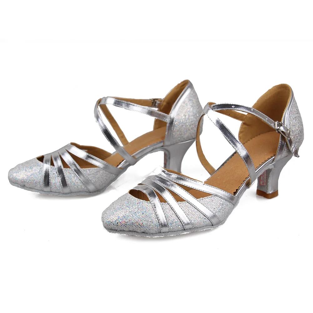 USHINE chaussures de danse de salon femmes paillettes