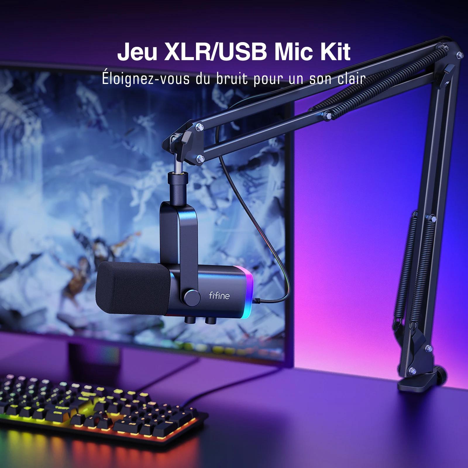 Kit de microphone de jeu XLR/USB
