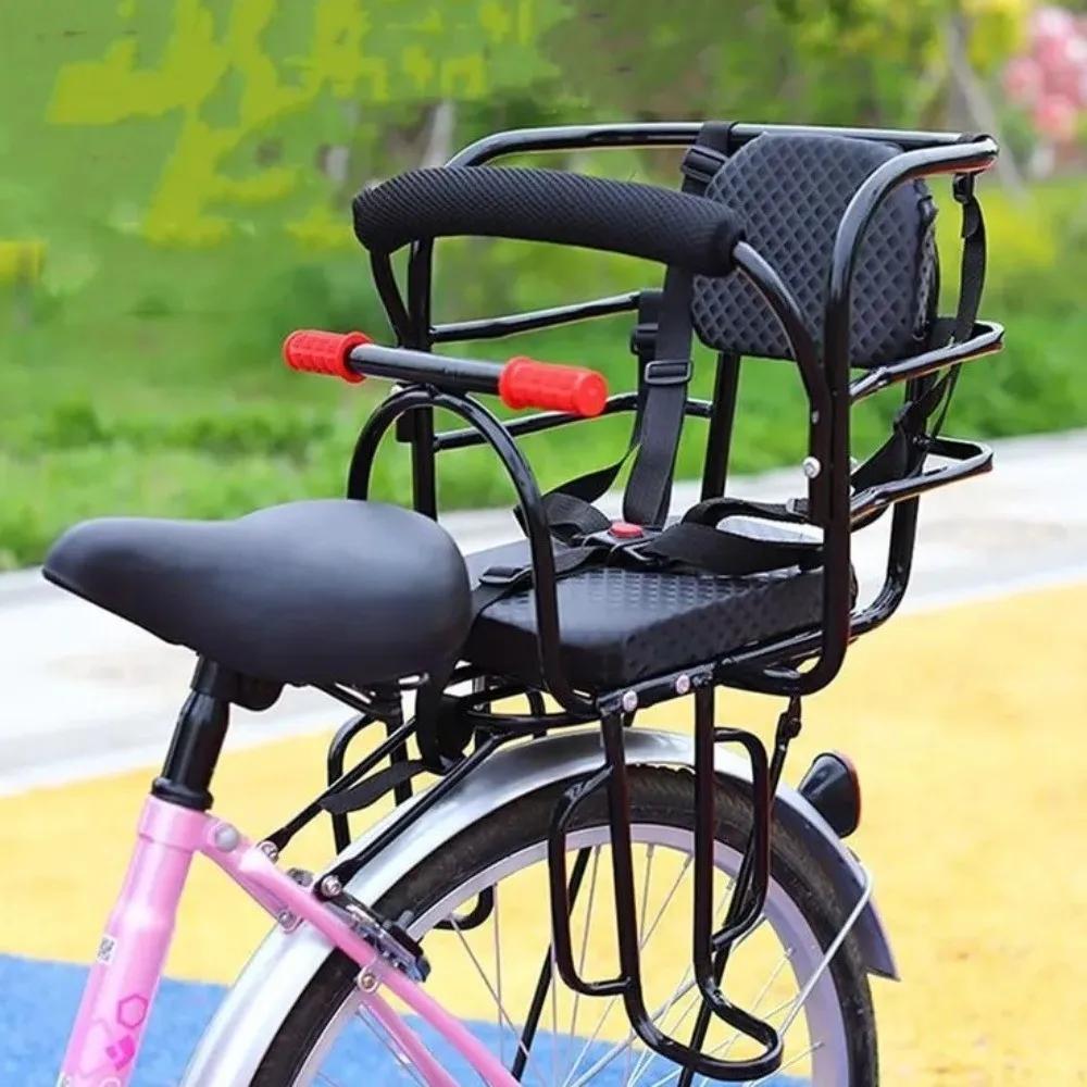 Siège de sécurité pour enfant adaptable à vélo électrique et VTT pour randonnées et sorties familiales