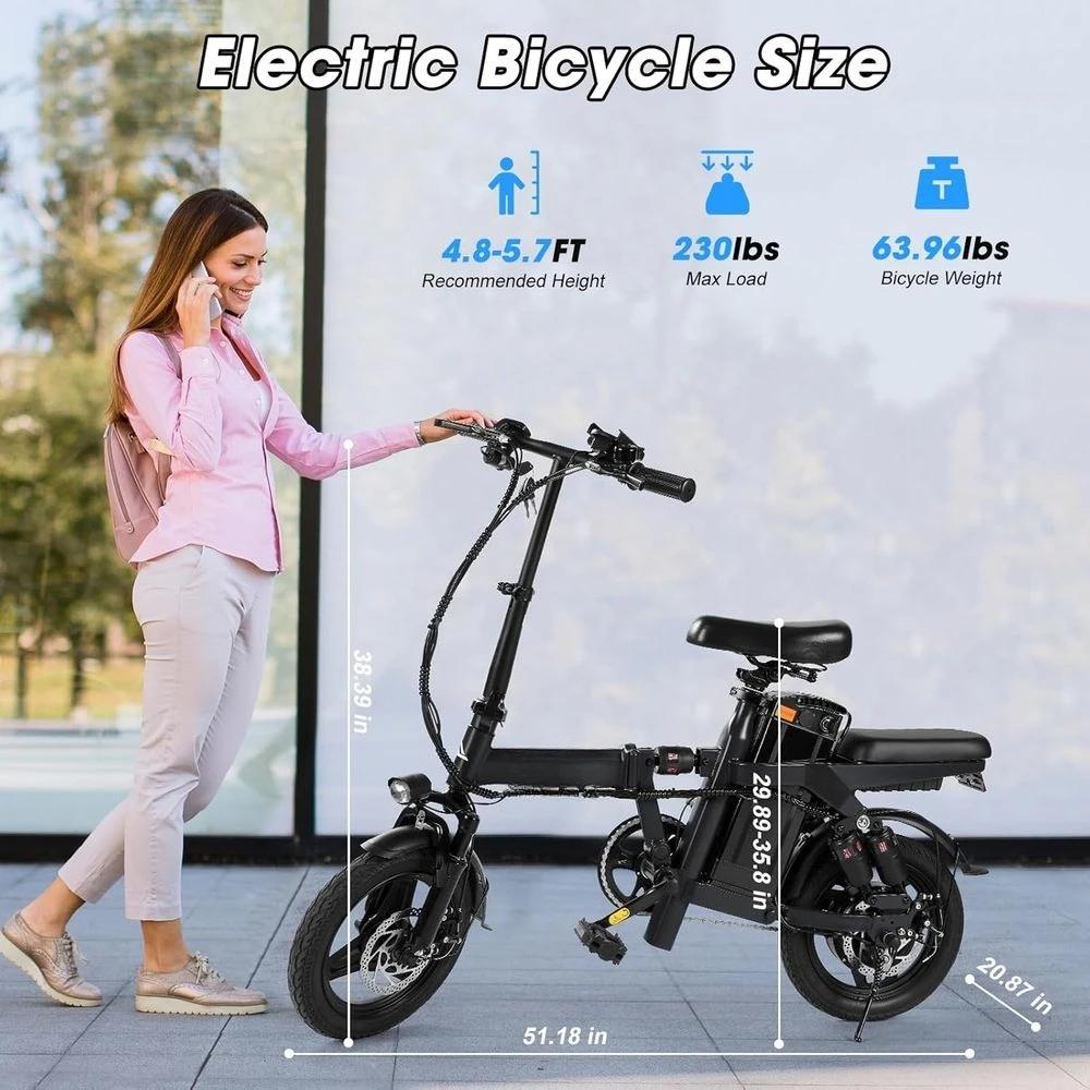 Vélo électrique pliable pour adultes - Moteur 500W