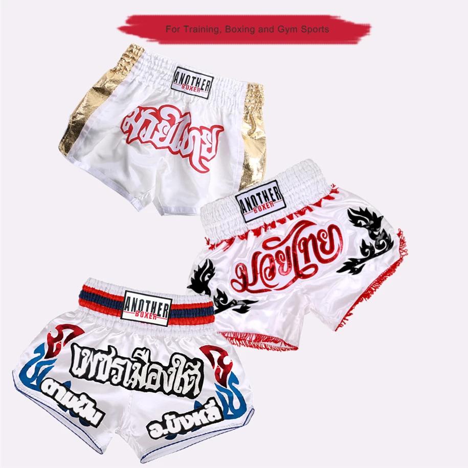 Short de combat de boxe MMA Muay Thai Patchwork - Vêtements de Kickboxing pour hommes et femmes arts martiaux