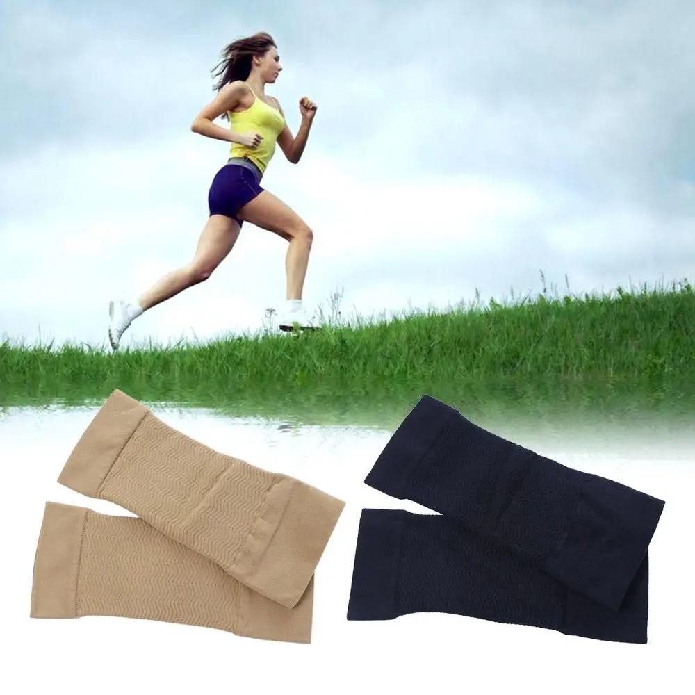 Manchons de massage élastiques de couleurs unies, enveloppes de bras amincissantes, manchons de bras de Compression, Support de chaussette de coude, améliore le manchon façonnant
