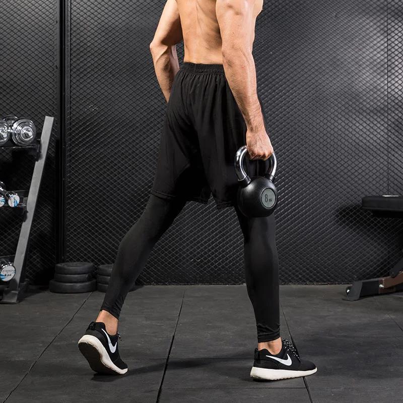 Pantalons de Sport pour Hommes 2 en 1 Survêtements d'Athlétisme Vêtements d'Entraînement Jogging Gymnastique Fitness Course Occasions Spéciales