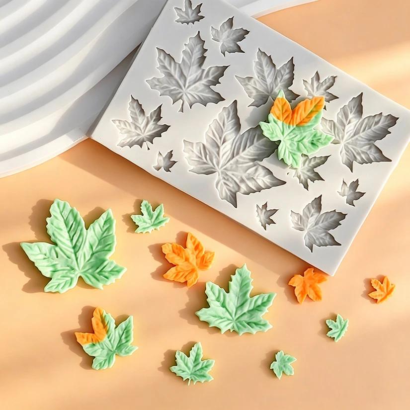 Moule en silicone Feuilles de Rose pour Sugarcraft