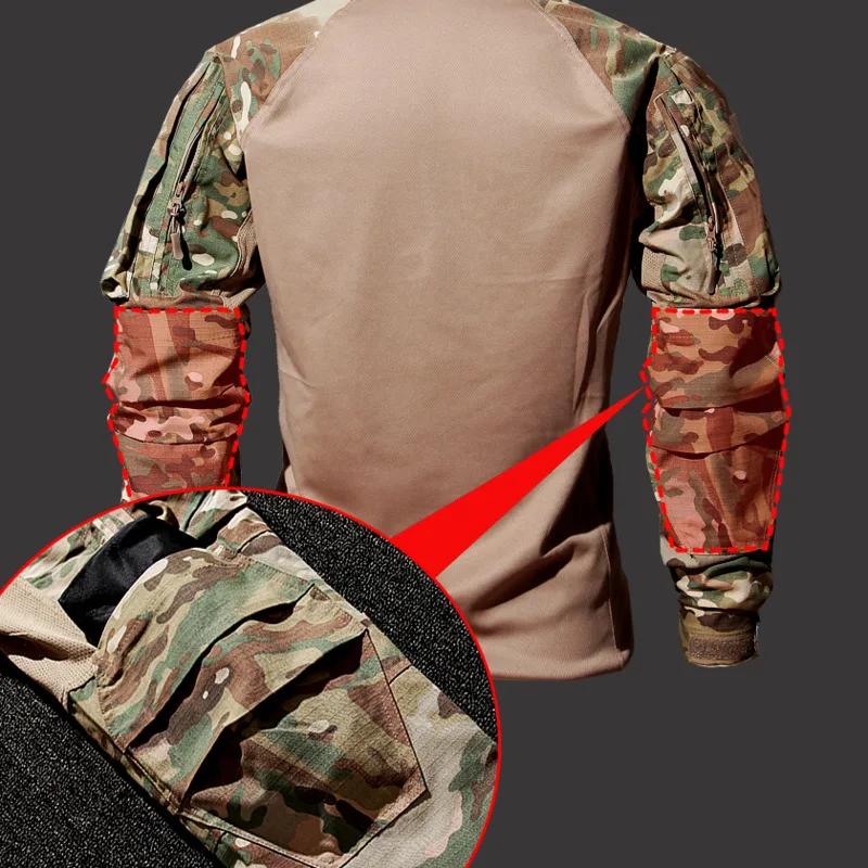 Costume de travail pour hommes, vêtements d'extérieur, t-shirt et pantalon à manches longues, vêtements de chasse résistants à l'usure, costume de Camping pour hommes