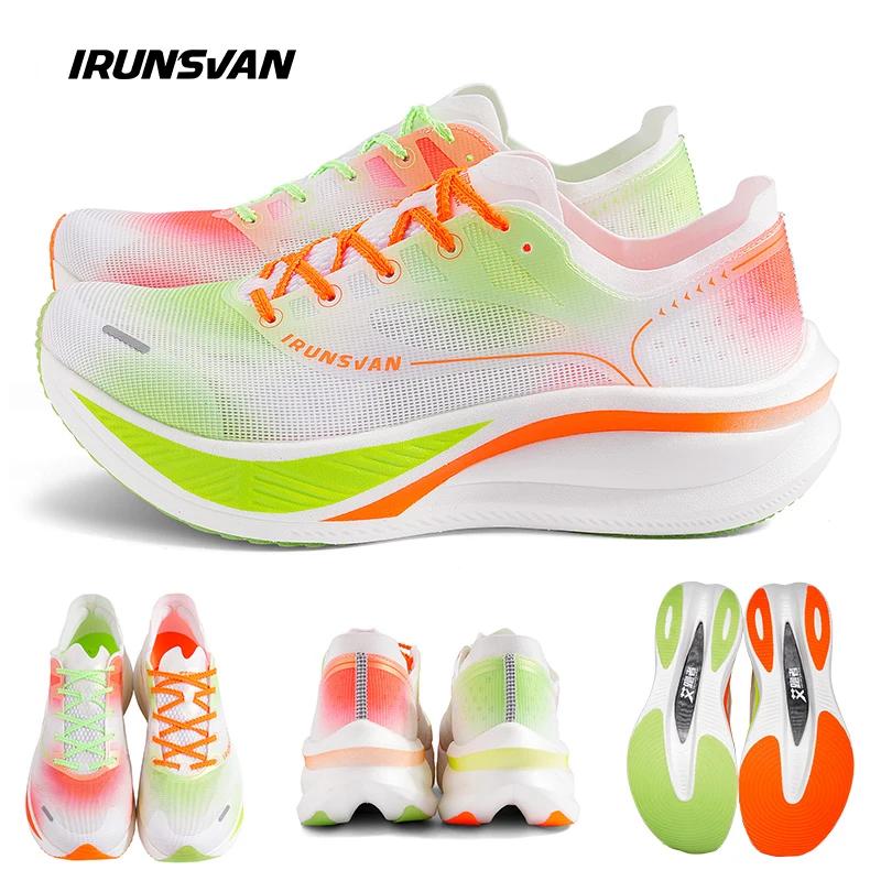 Chaussures de course IRUNSVAN POFENG homme - Coussin d'air plaque carbone marathon 2024