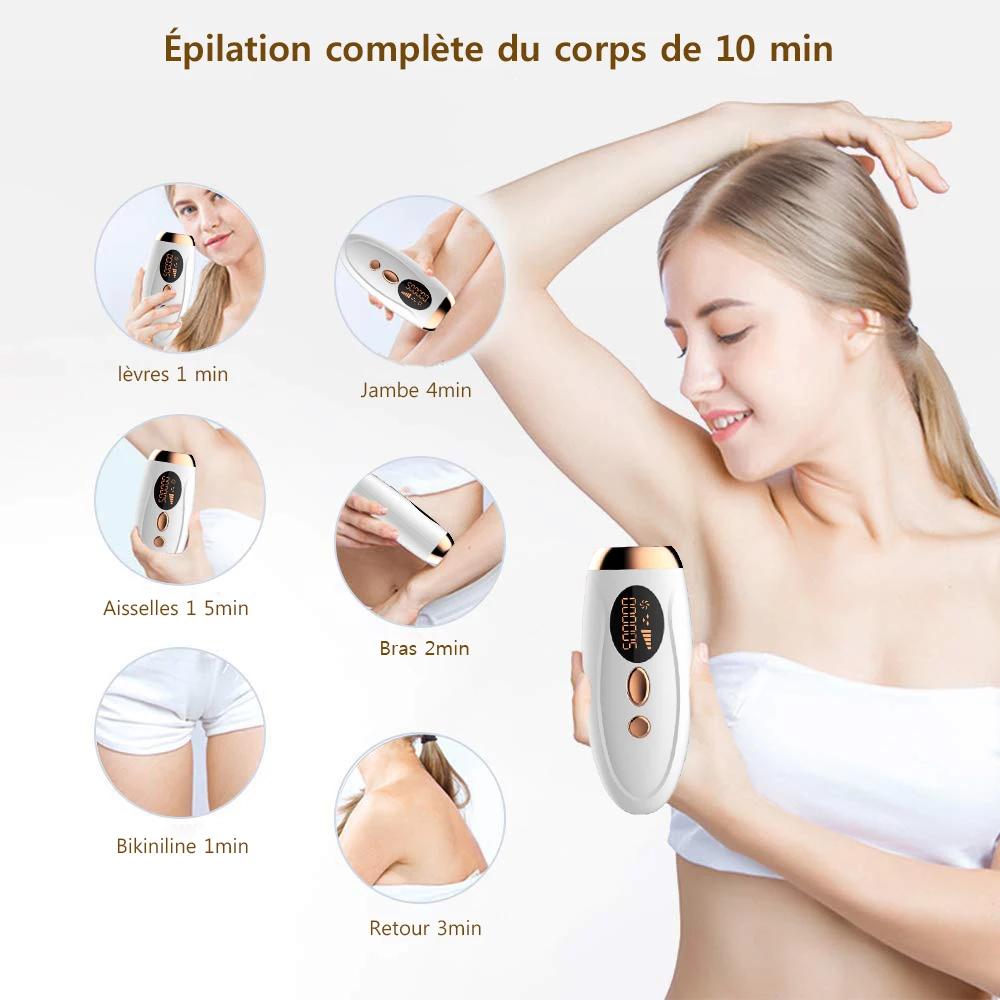 999999 Flashes épilateur Laser pour femmes hommes corps Bikini jambes bras aisselles épilation indolore IPL