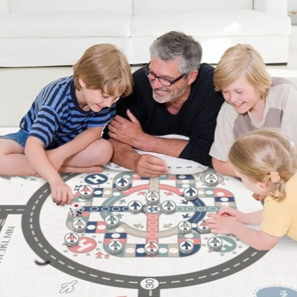 Tapis de jeu extra-large pour bébé, non toxique et imperméable, adapté à l'intérieur et à l'extérieur, tapis de ramper pour nouveau-né