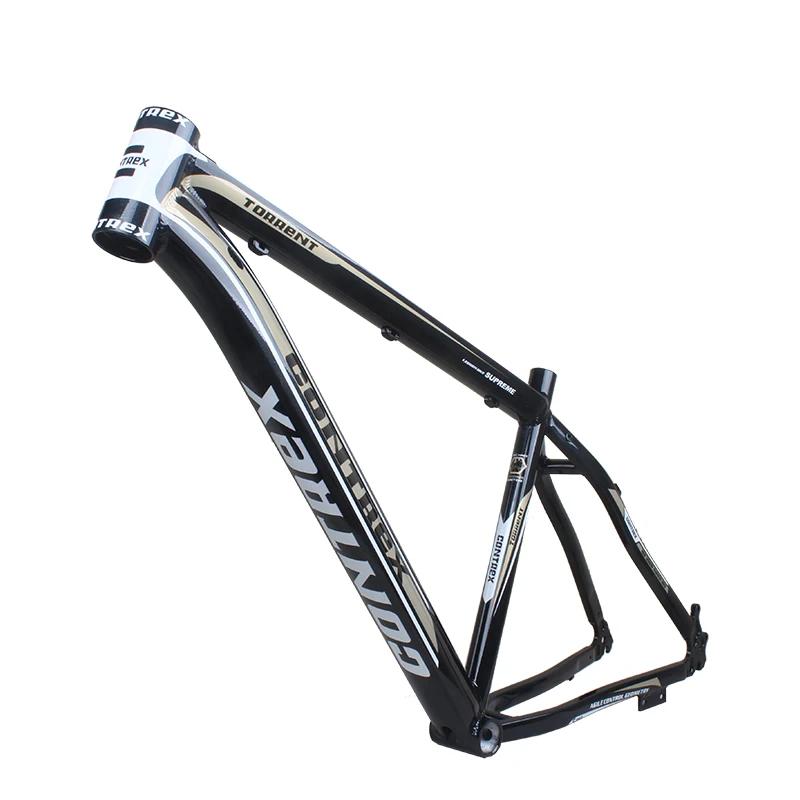 Cadre de vélo de montagne en alliage d'aluminium 26 pouces 29 pouces freins à disque avec crochet arrière pour VTT randonnées et courses
