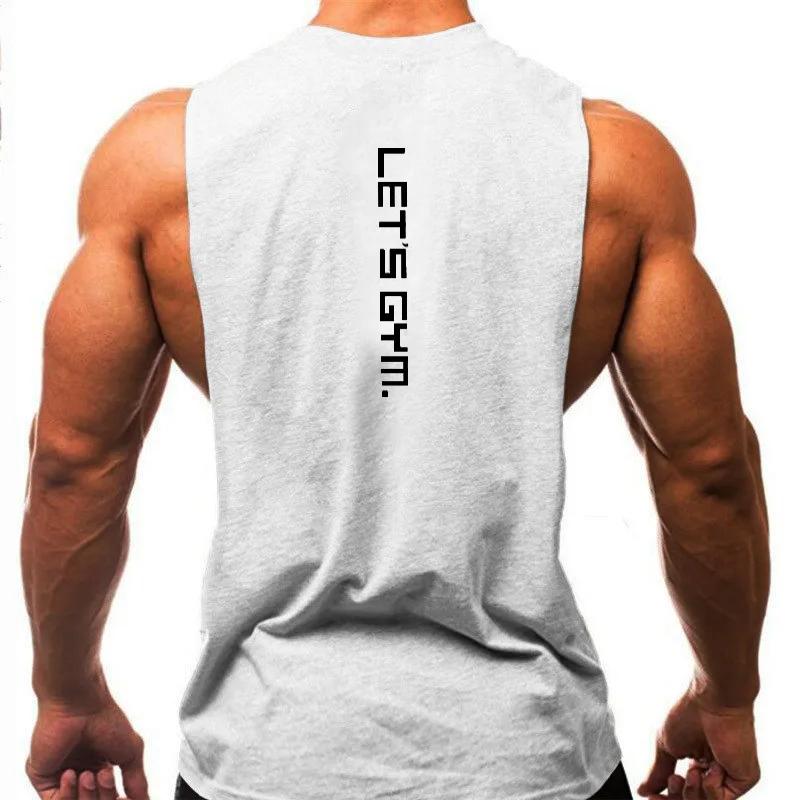 Just Gym Fitness Économie pour hommes, Côtés coupés, Trous tombants, Musculation, Précieux, Entraînement en Y, Marque
