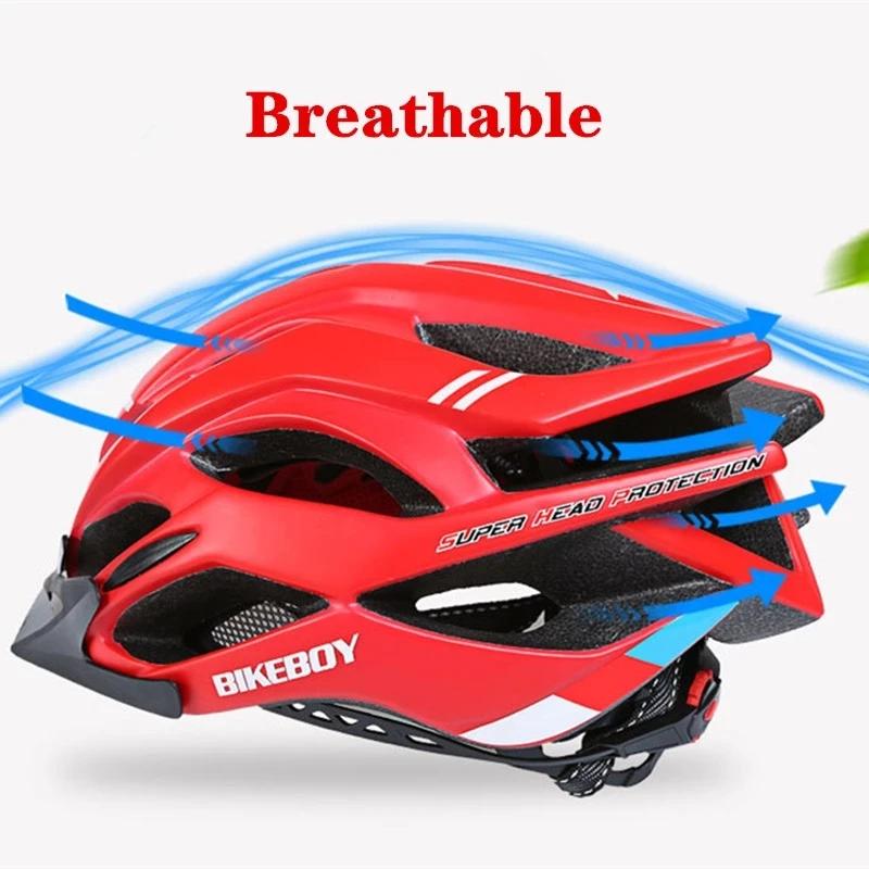 Casque de Cyclisme Ultraléger VTT Bikeboy Pour Hommes Femmes Sécurité Visibilité Occasions Spéciales
