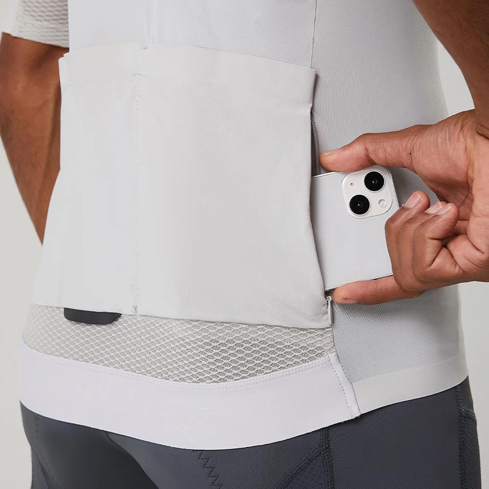 YKYWBIKE-Maillot de cyclisme à manches courtes, chemises de vélo VTT, fermeture éclair YKK, tissu Co