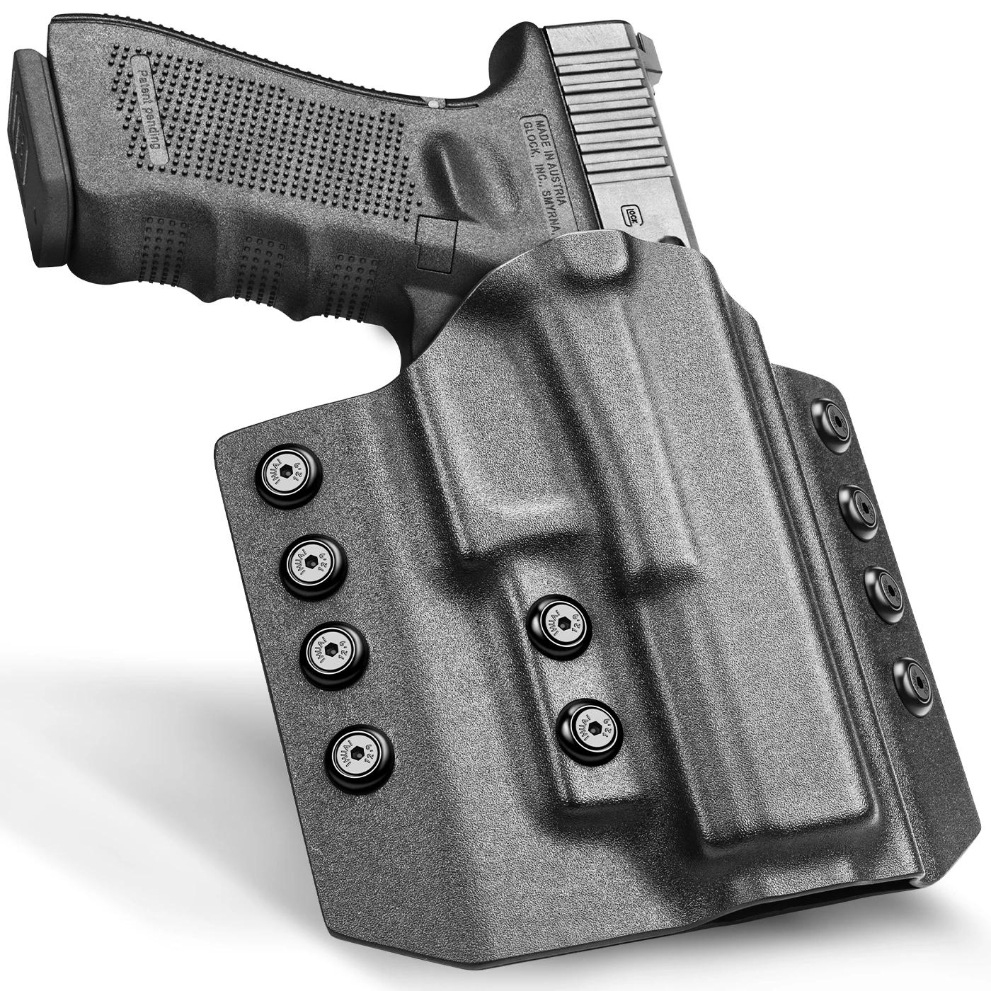 OWB Kydex étuis pour Glock 17/ Glock 19/ CZ P7 /CZ P09 / CZ 10C / Sig P320 / Sig P226 / S&W MP9 / Wa