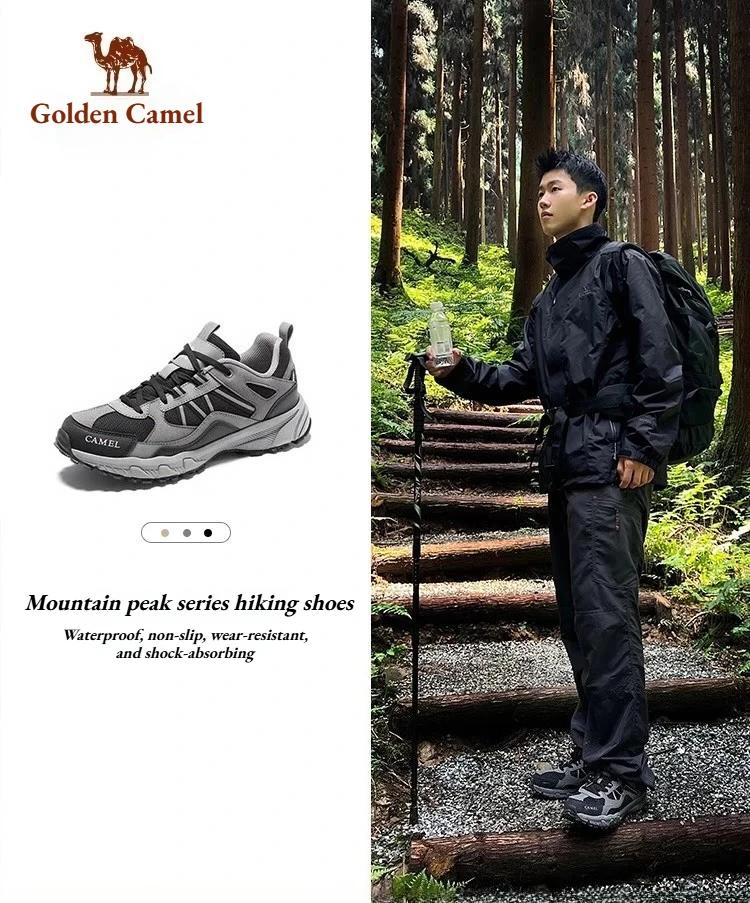 GOLDEN CAMEL – chaussures de randonnée antidérapantes pour hommes et femmes, baskets d'extérieur, de