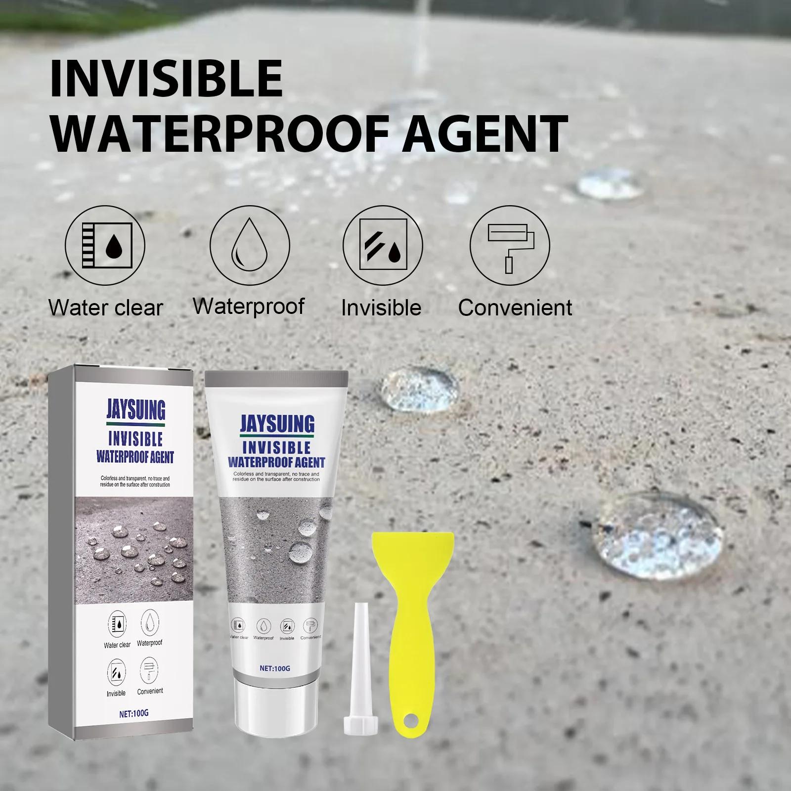 Silvertsuing-Liquide d'étanchéité invisible avec grattoir, colle, liaison de bain, agent de pénétrat