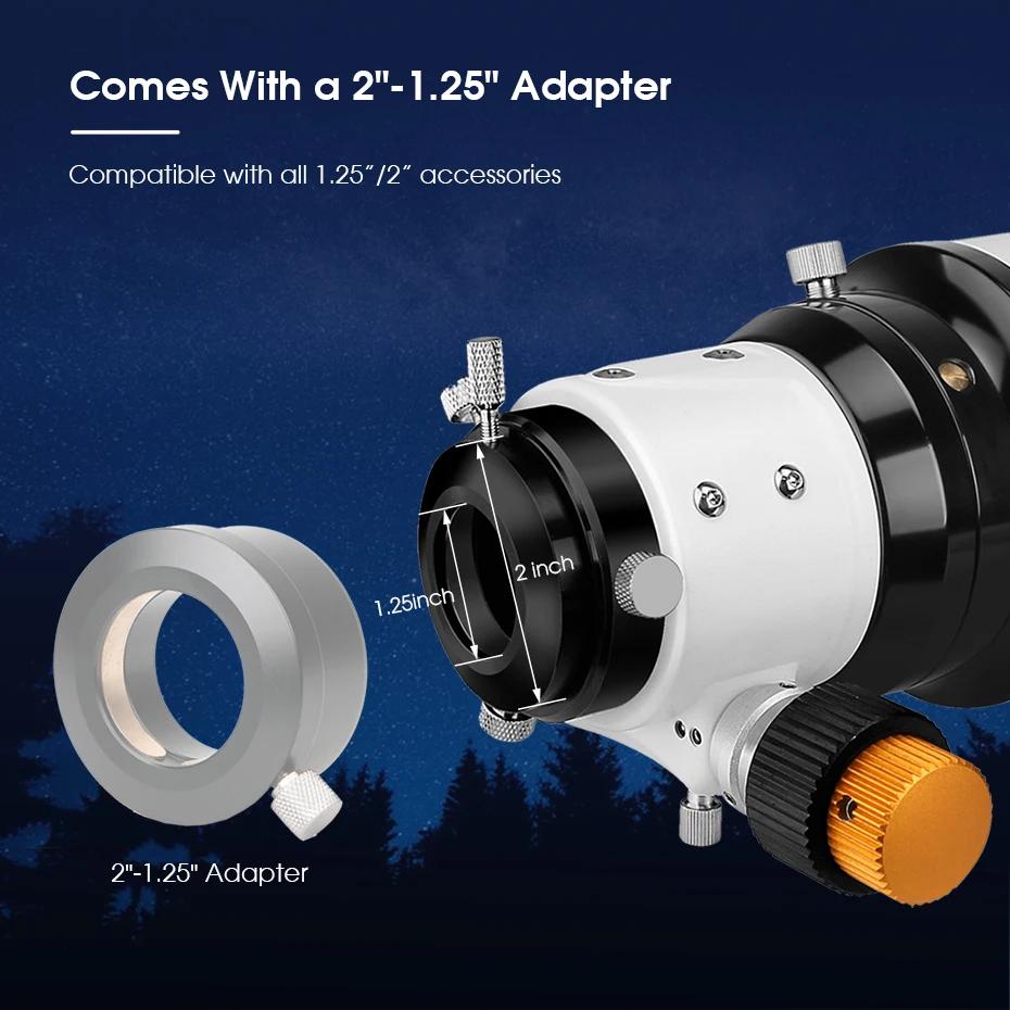 Svbony SV503 télescope Astro 70/80/102ED réfracteur achromatique à Dispersion Extra basse OTA pour l