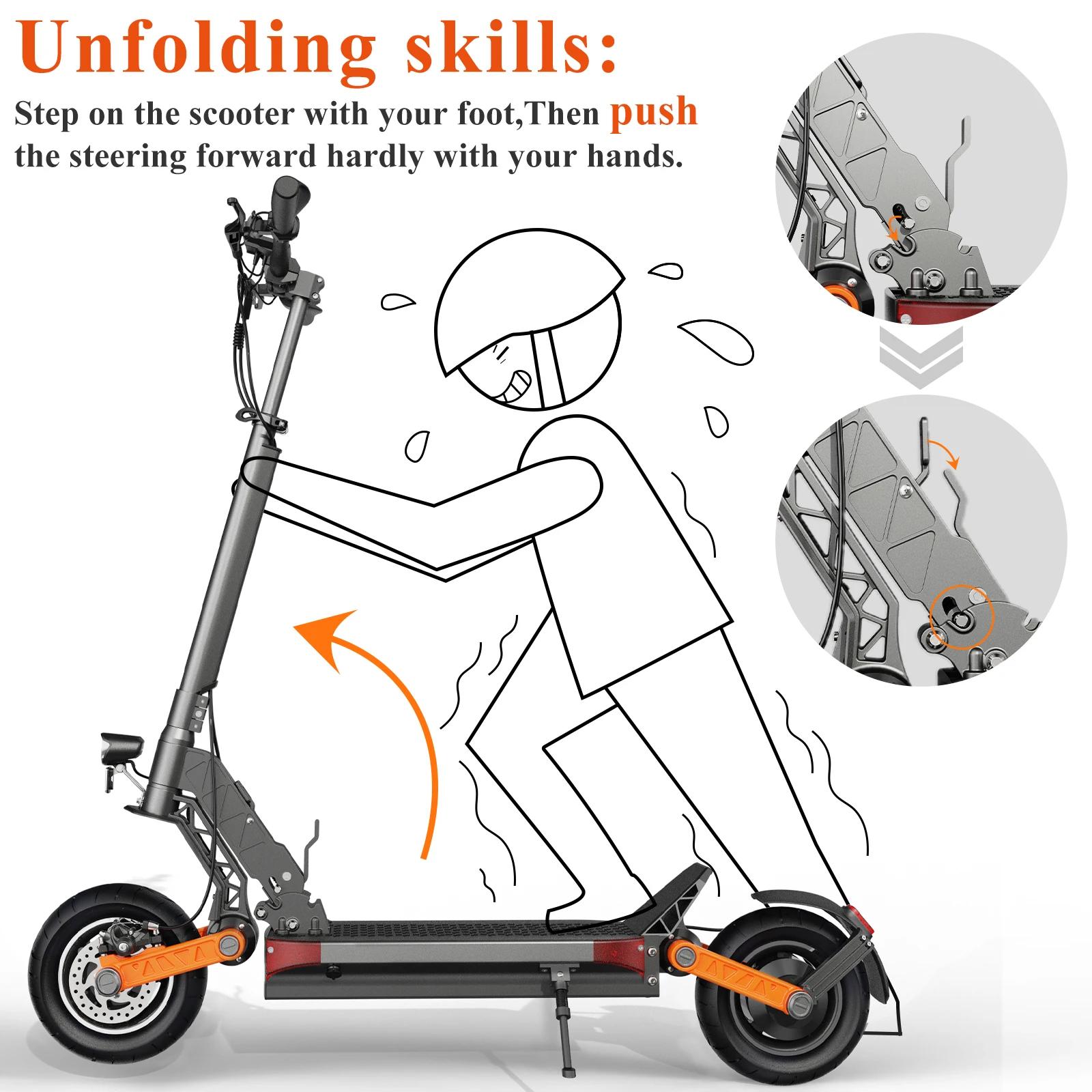 Joyor – trottinette électrique pliable S5 pour adulte, 10 pouces, batterie de 48V, 13ah, 600W