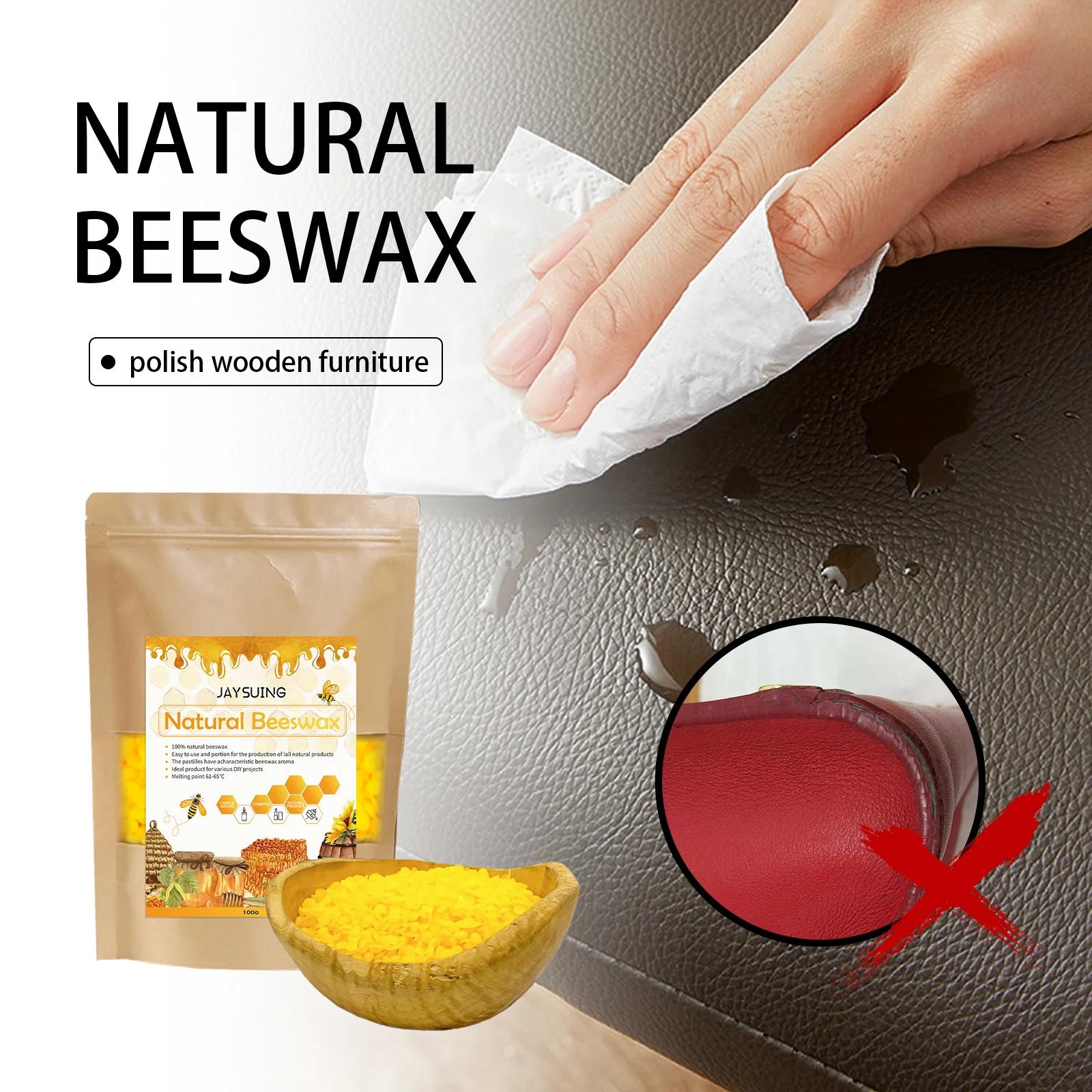 Particules de Cire d'Abeille Naturelles Faites à la Main, Éclaircissant pour le Ménage, le Sol du Ca