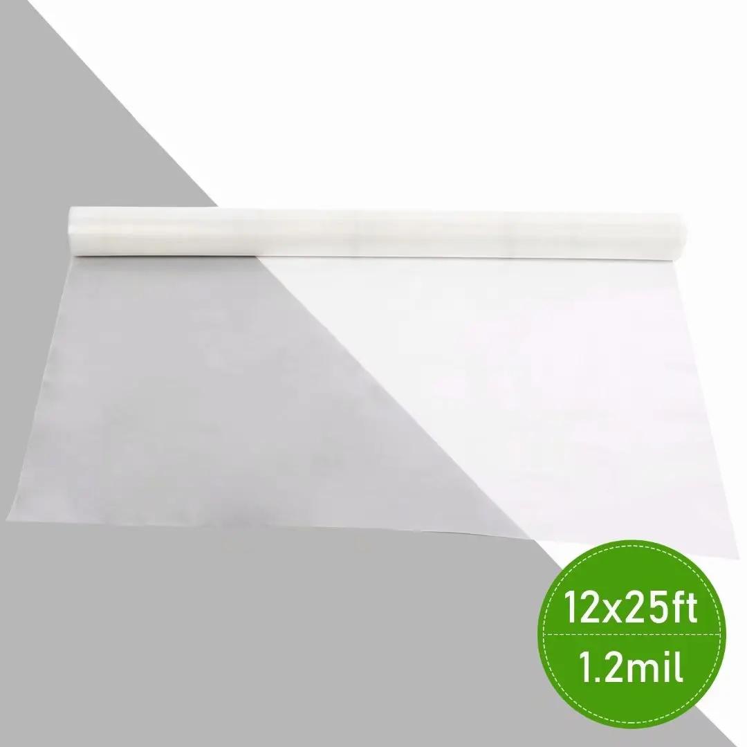 Film de serre en plastique transparent, 6.5 pi x 32 pi, 3.1 mil, polyéthylène, pour tunnel de croiss
