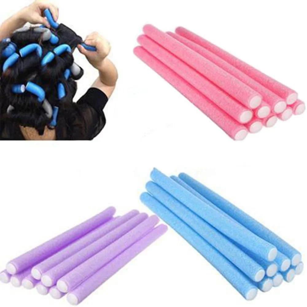 10 pièces universel Perm Curling Bar cheveux Curling bâton coloré éponge fer à friser perle coton Ev