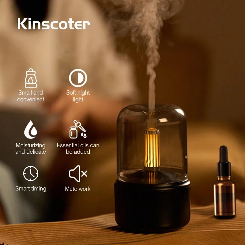 KINSCOTER Diffuseur de parfum d'huile essentielle, diffuseur d'arôme électrique USB, mini humidifica