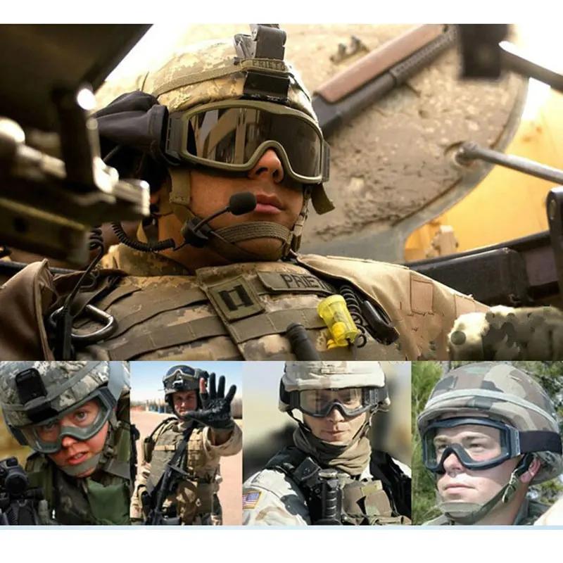 JSJM nouveau Style lunettes tactiques CS Airsoft coupe-vent lunettes de tir HD 3 lentilles Motocross
